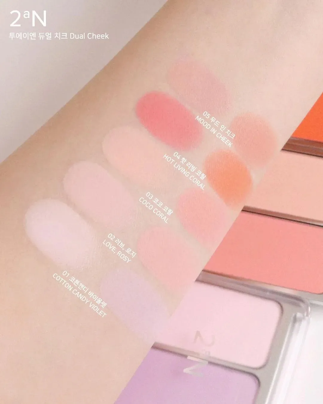 韓國 2aN 雙色腮紅