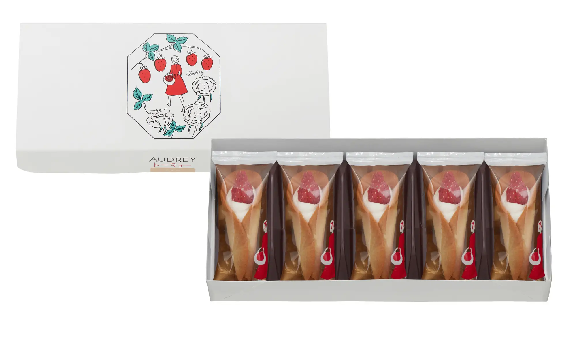 日本連線 AUDREY 草莓花束餅乾
