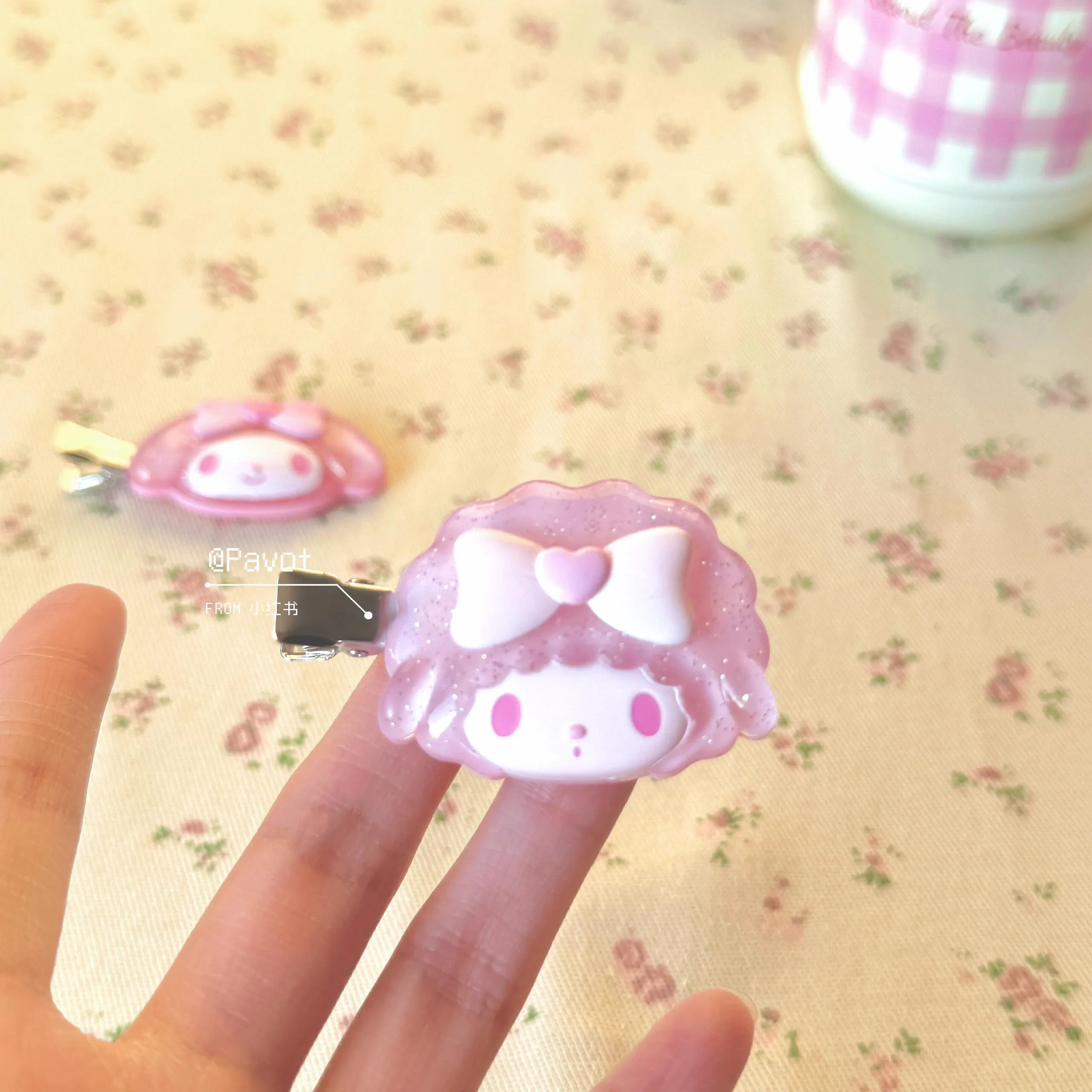 日本 Sanrio 三麗鷗  櫻花髮夾系列盲盒
