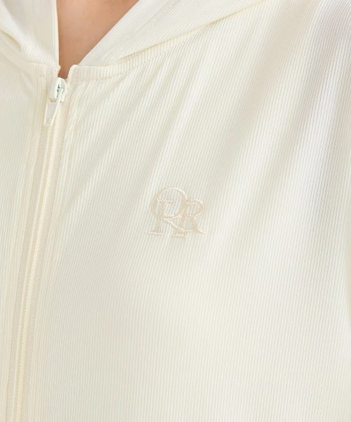 日本 tutuanna 撞色刺繡Logo荷葉滾邊 防曬外套