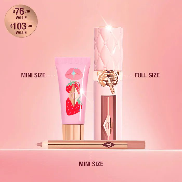 八折 Charlotte Tilbury 水潤豐盈唇彩組