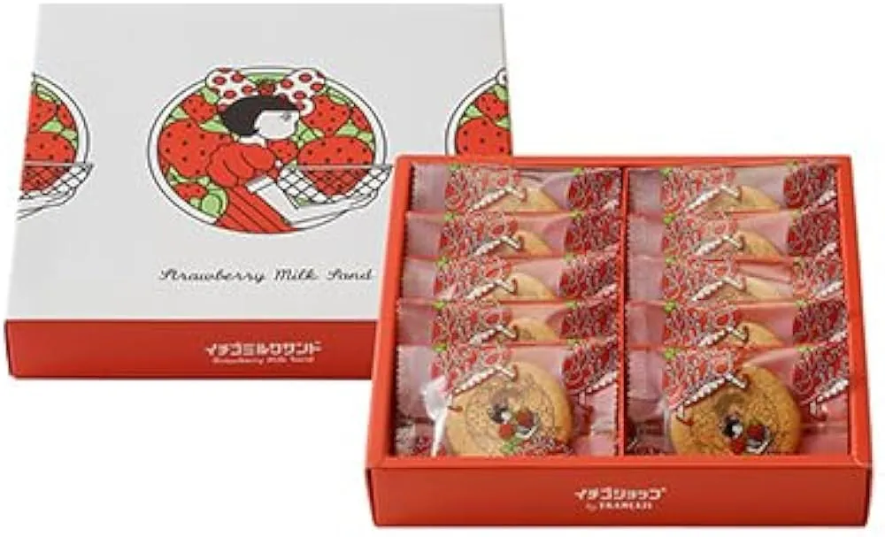 日本連線 Ichigo Shop 草莓牛奶夾心餅