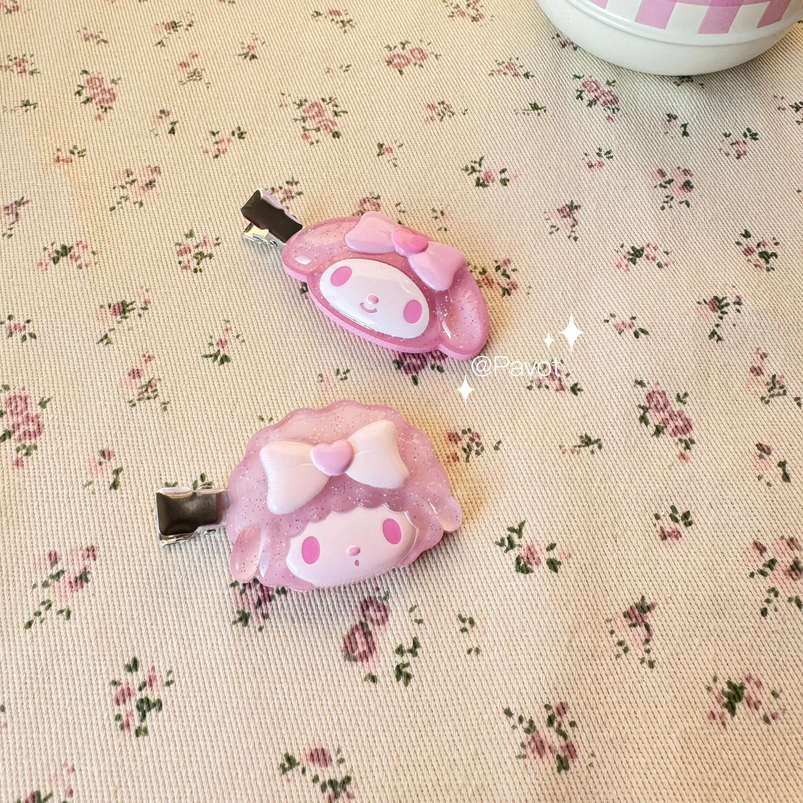 日本 Sanrio 三麗鷗  櫻花髮夾系列盲盒