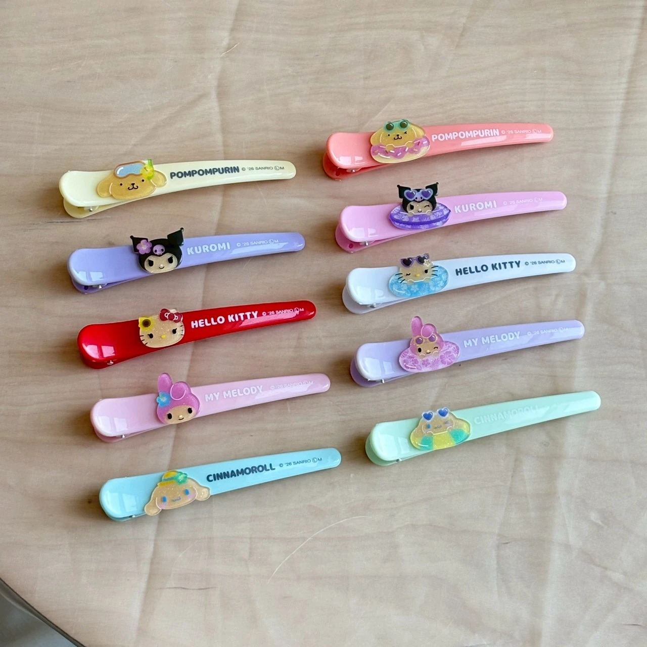 日本 三麗鷗 曬黑系列 髮夾盲盒
