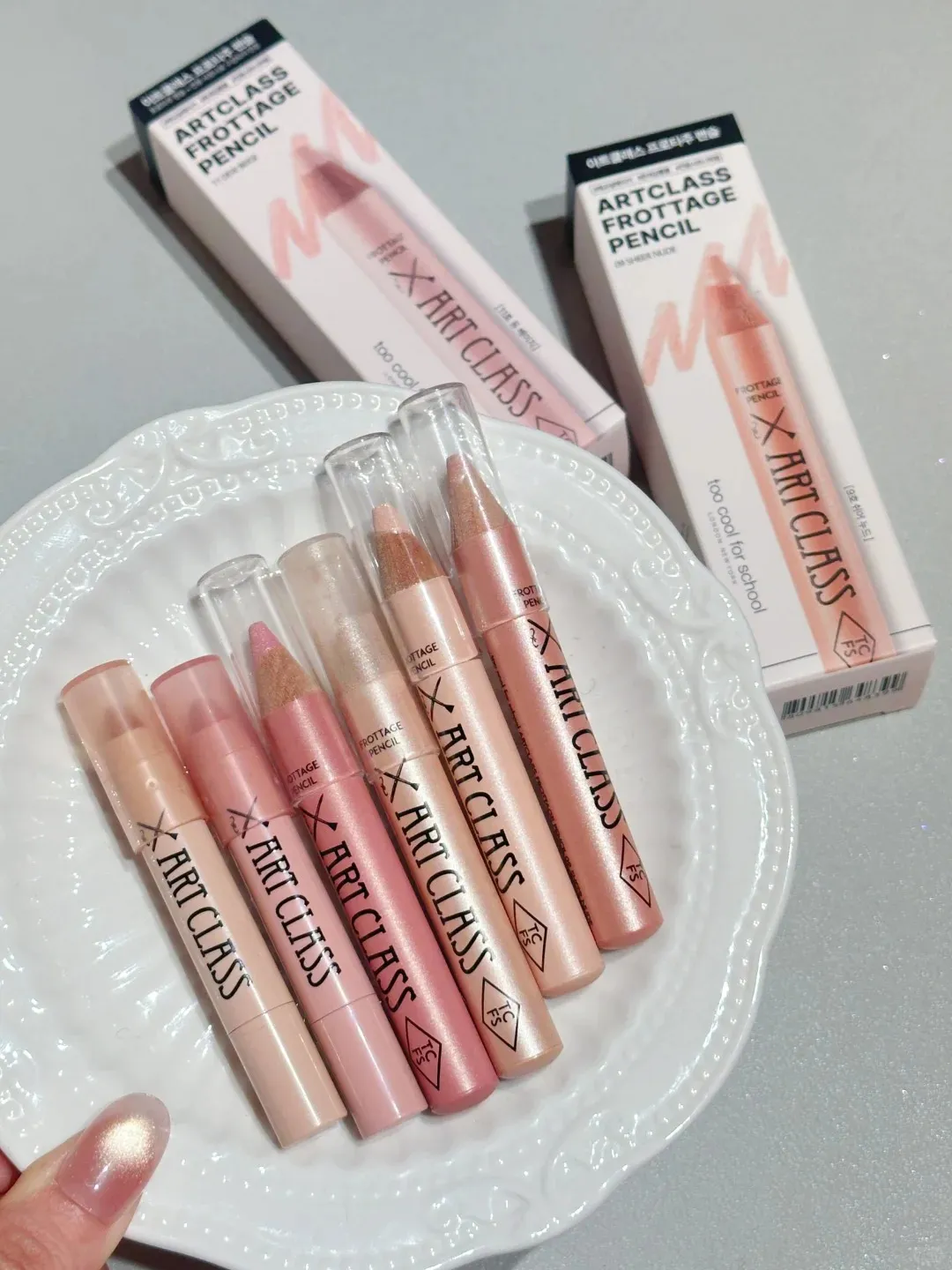 韓國 too cool for school 臥蠶筆組合