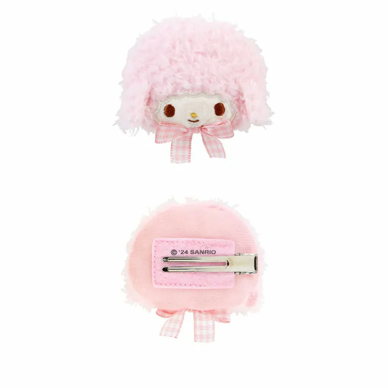 日本 Sanrio 三麗鷗 絨毛造型髮夾
