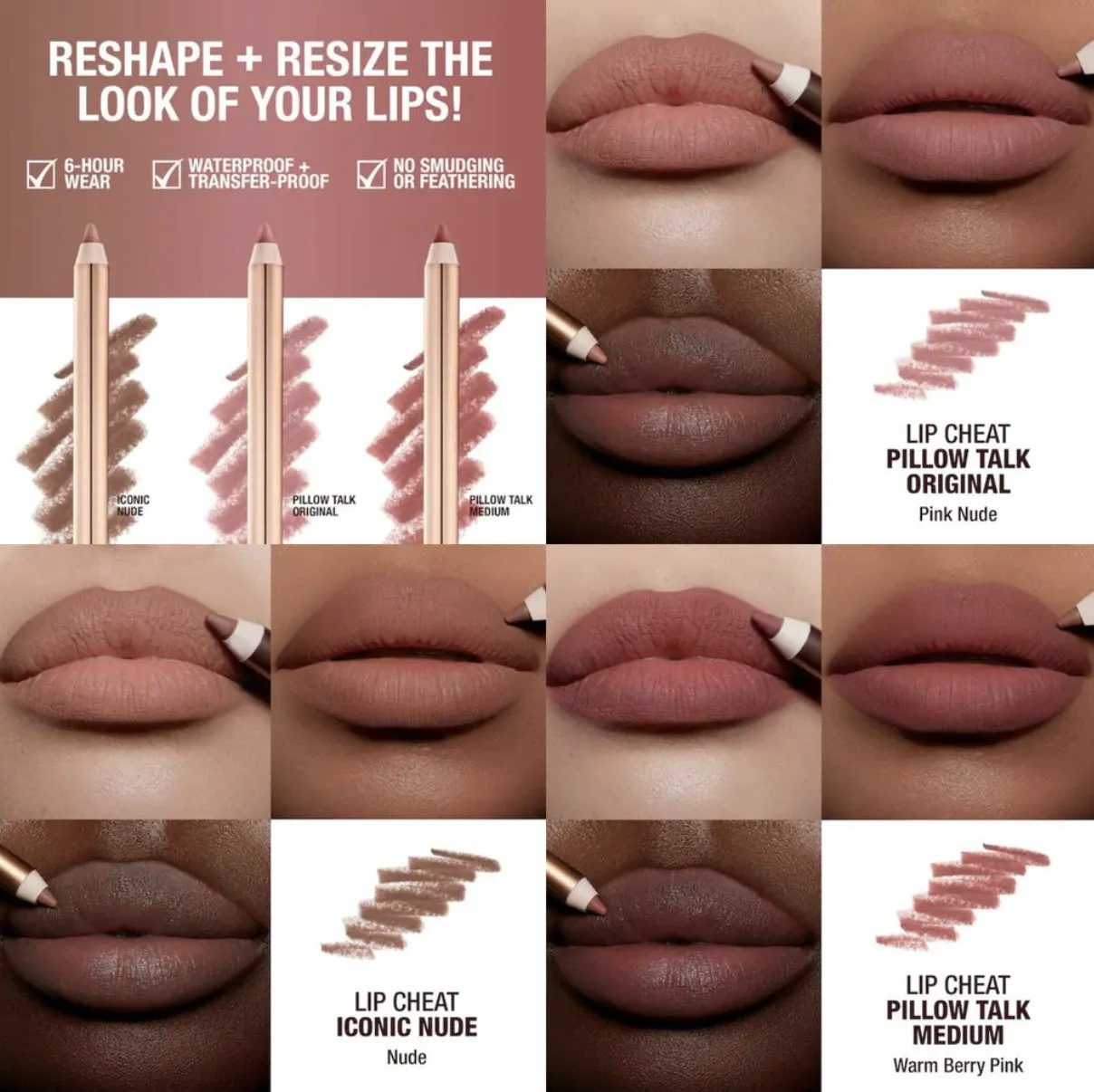 八折 Charlotte Tilbury 唇線筆組合