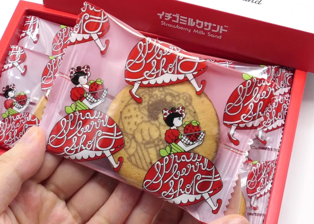 日本連線 Ichigo Shop 草莓牛奶夾心餅