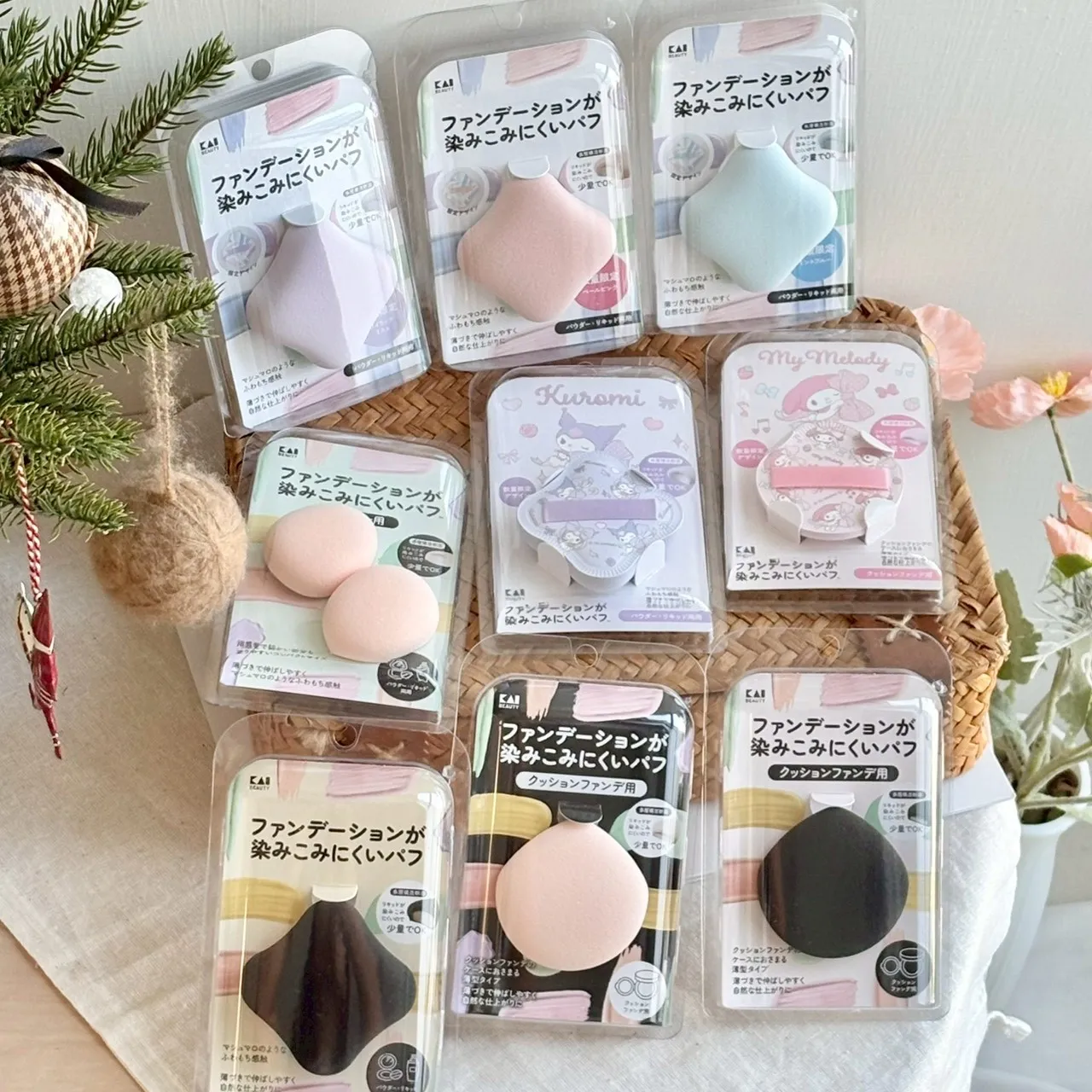 日本 KAI 棉花糖粉撲