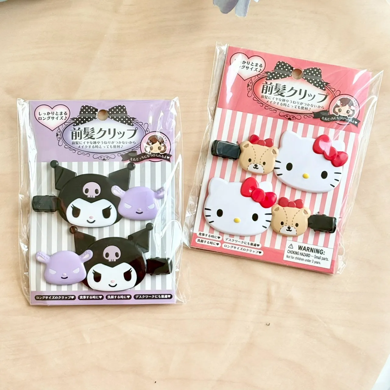 日本 Sanrio 三麗鷗無痕髮夾