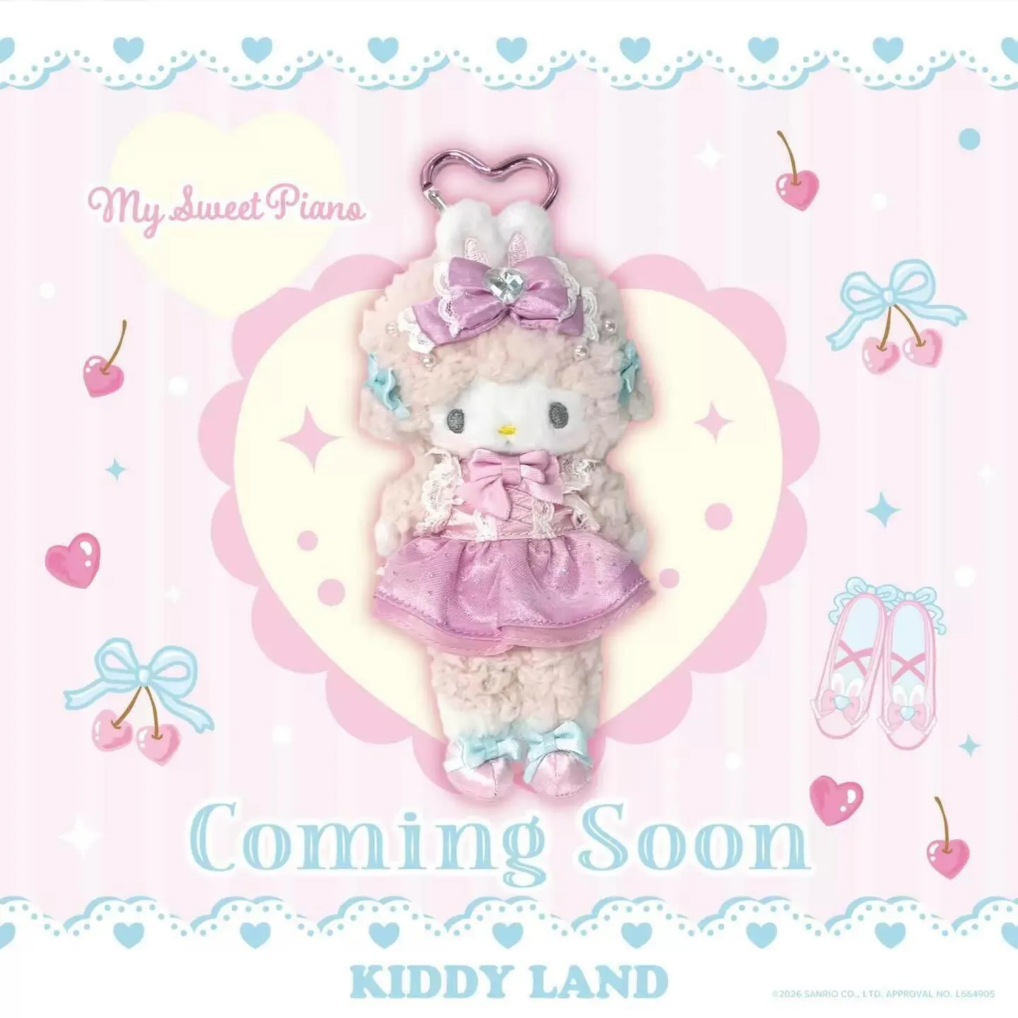 日本 Kiddyland X Sanrio 芭蕾長腿 吊飾