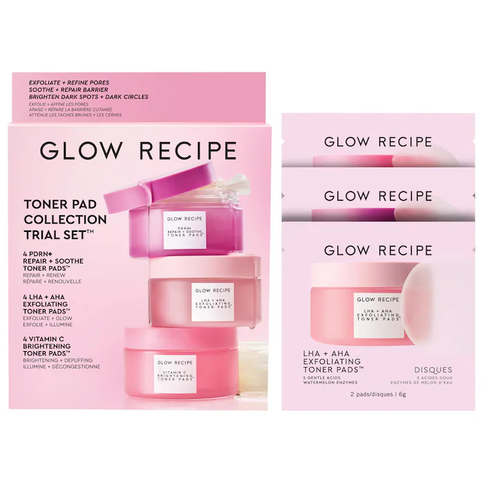 Glow Recipe 保濕去角質化妝棉系列