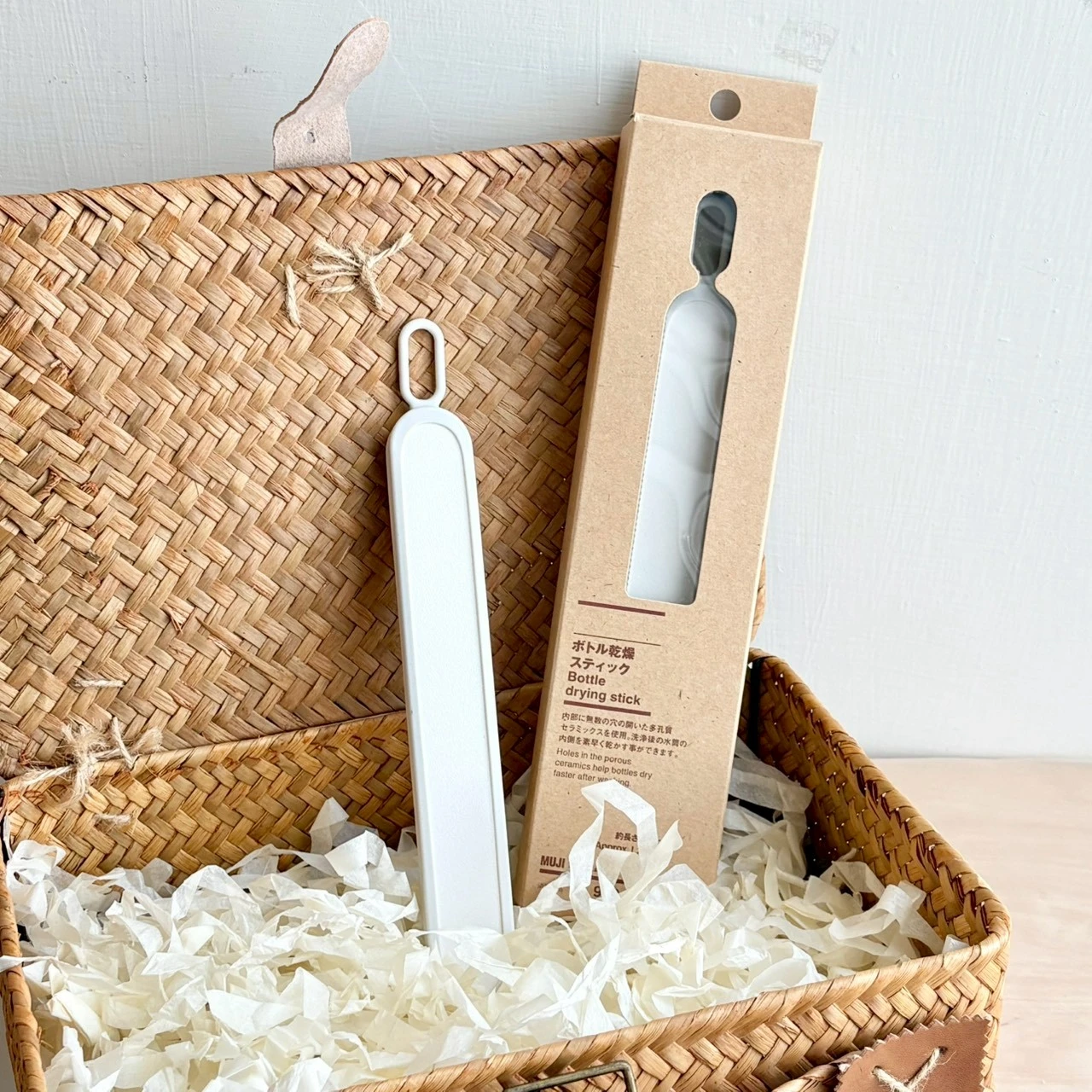 日本 MUJI 無印良品 水壺乾燥棒