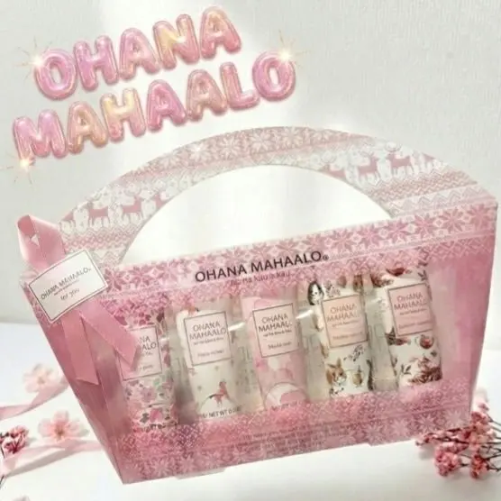 日本 OHANA MAHAALO 迷你護手霜5入禮盒 