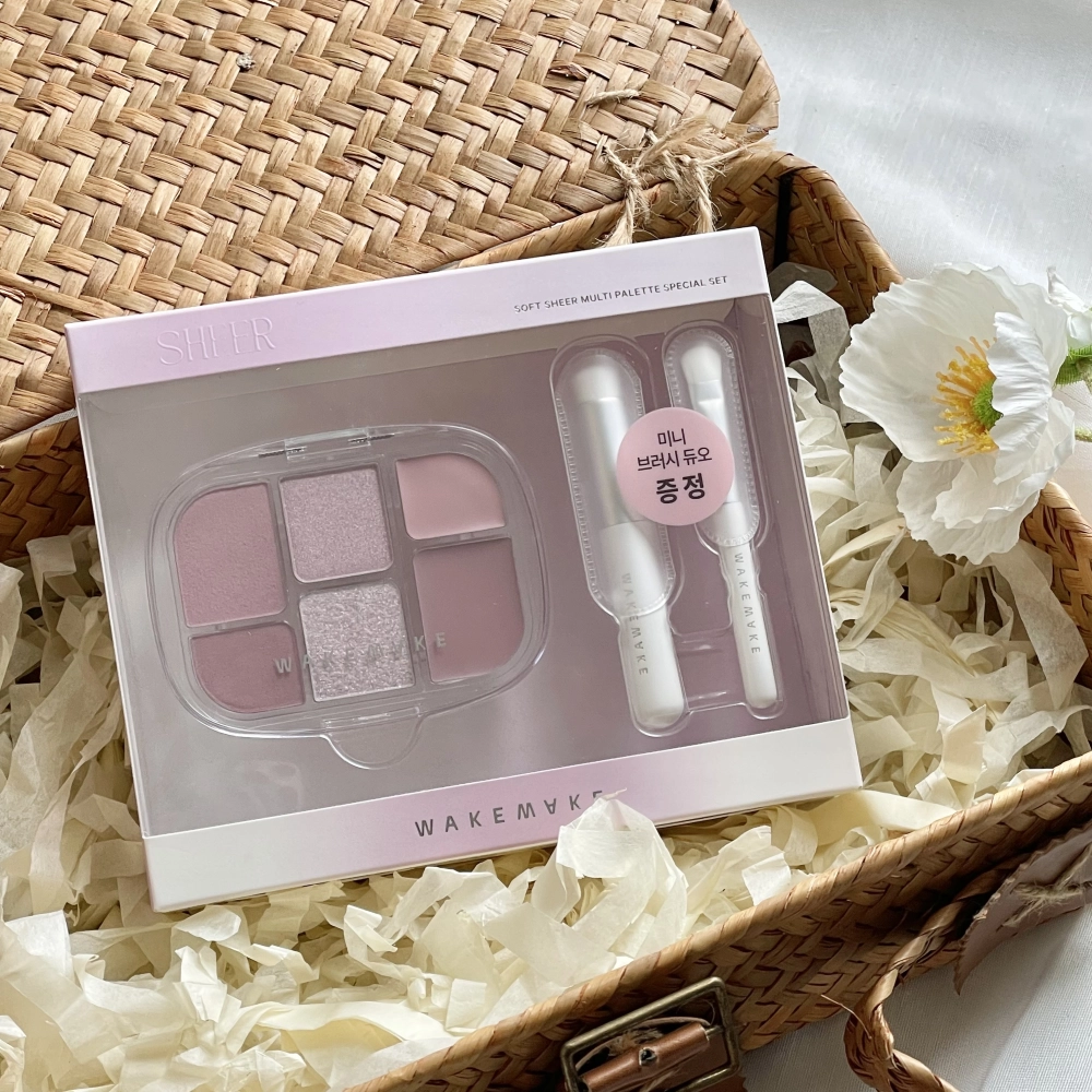 韓國 WAKEMAKE 六色多功能眼彩盤 #03