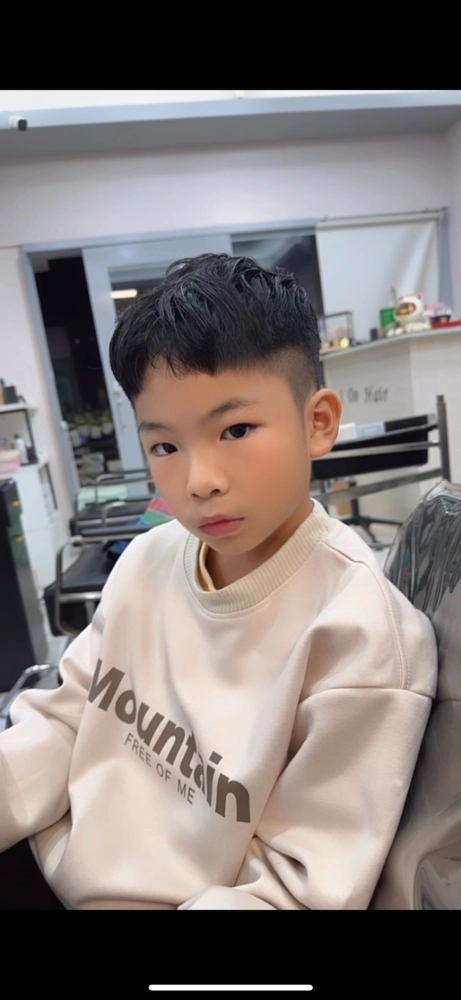 韓系分線紋燙小孩