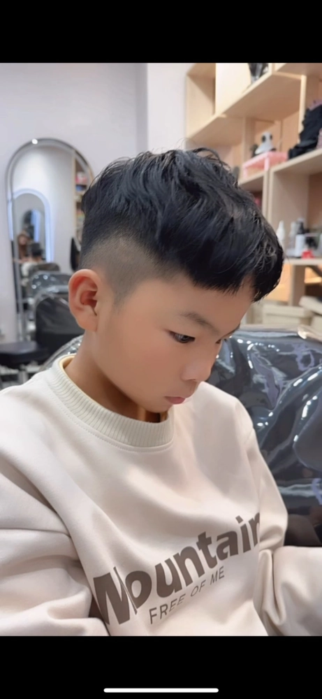 韓系分線紋燙小孩