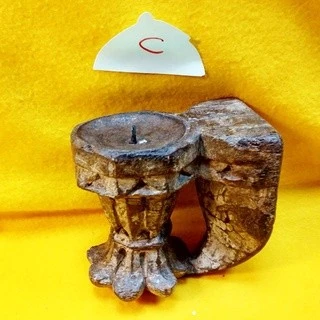 印度古件築 古藏老件藝術 手工雕刻 老木燭台 燭座/居家 餐廳 咖啡廳 擺設/藝品收藏/建材元素