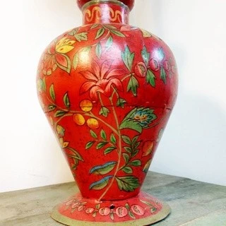 老鍛鐵手工彩繪 燈飾品 燈罩裝飾品 擺設 (老物件)
