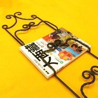 老鍛鐵 書報架 懸掛式 3層架 可懸掛當作壁飾 光影照射更顯層次