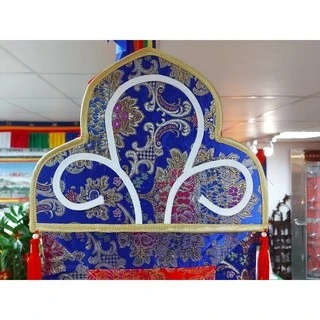 西藏【藏式八寶吉祥豎幡~對聯錦繡飾一對】莊嚴佛堂壇城寺廟西藏藏飾~莊嚴華美