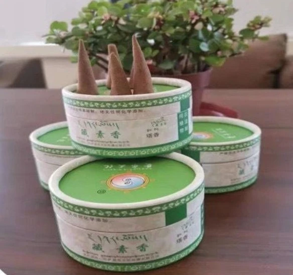 【西藏楚布寺藏素香】 <綠度母安神淨化助眠塔香>