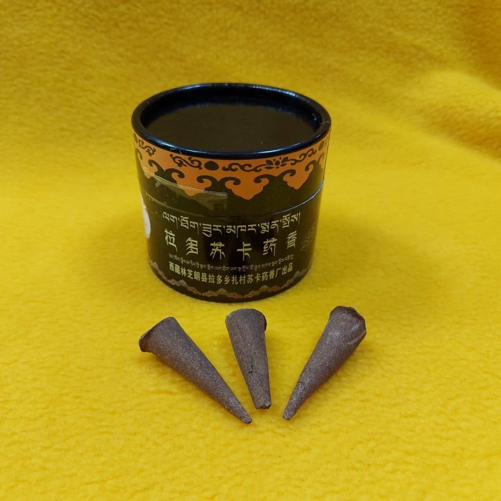 西藏【林芝朗縣 拉多蘇卡】特級藏藥塔香(西藏古老藏醫南派的傳承藏香)顏色隨機出貨