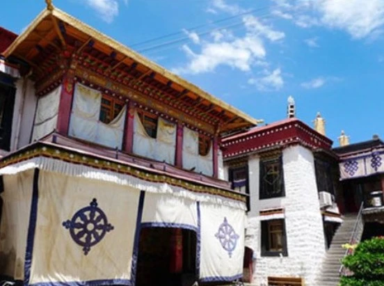 西藏拉薩【功德林寺】長壽自在九宮轉運輪牌 白度母祈願加持祥瑞飾品