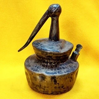 印度老銅油燈 老銅器 古銅老件擺飾