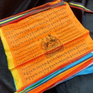 西藏【除疫蓮師七彩經幡旗風馬旗】保護居家免受疾病侵擾 怯瘟除疫 隨風平安