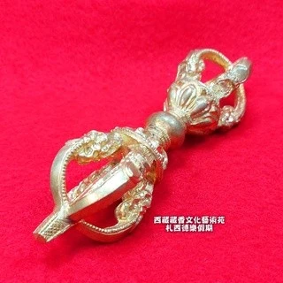 西藏【西藏桑耶寺加持開光金剛杵】 如我蓮師法相前開光 修持息增懷誅 穩定內在力量 (贈蓮師伏魔印金剛帶)