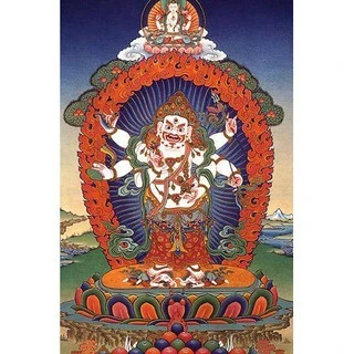 西藏【薩迦寺】<招福寶瓶>供養白六臂瑪哈嘎拉財神~~鉤召財富、福德、壽命，威攝、調伏之殊勝寶瓶