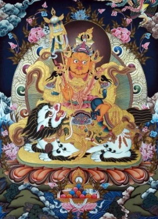 西藏【敏珠林寺】 <財運寶瓶> 五姓財神薈萃珍貴寶瓶 上師加持