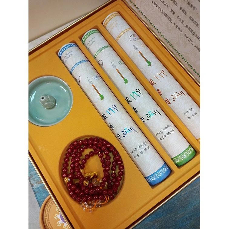 【西藏楚布寺藏素香】 <二十一度母圓滿精緻珊瑚禮盒>