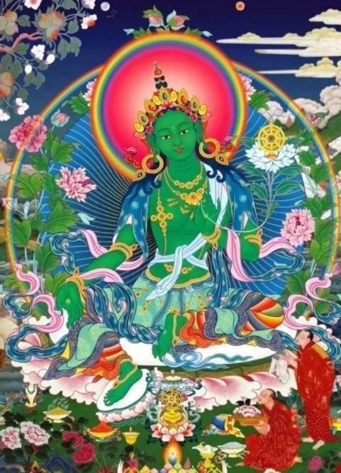【西藏楚布寺藏素香】 <綠度母安神淨化助眠塔香>