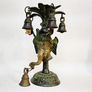 仿舊老銅象神 手工藝燭座