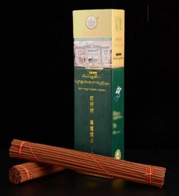 西藏【敏珠林寺】敏珠林寺頂級極品藏香(喜樂福慧香)(綠色方盒裝)