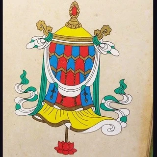 來自印度 實木相框 藝術 手工彩繪 相框 (內含不丹虎穴寺/ 寶傘畫/尼泊爾古城)