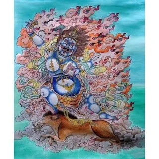 西藏【除疫蓮師七彩經幡旗風馬旗】保護居家免受疾病侵擾 怯瘟除疫 隨風平安