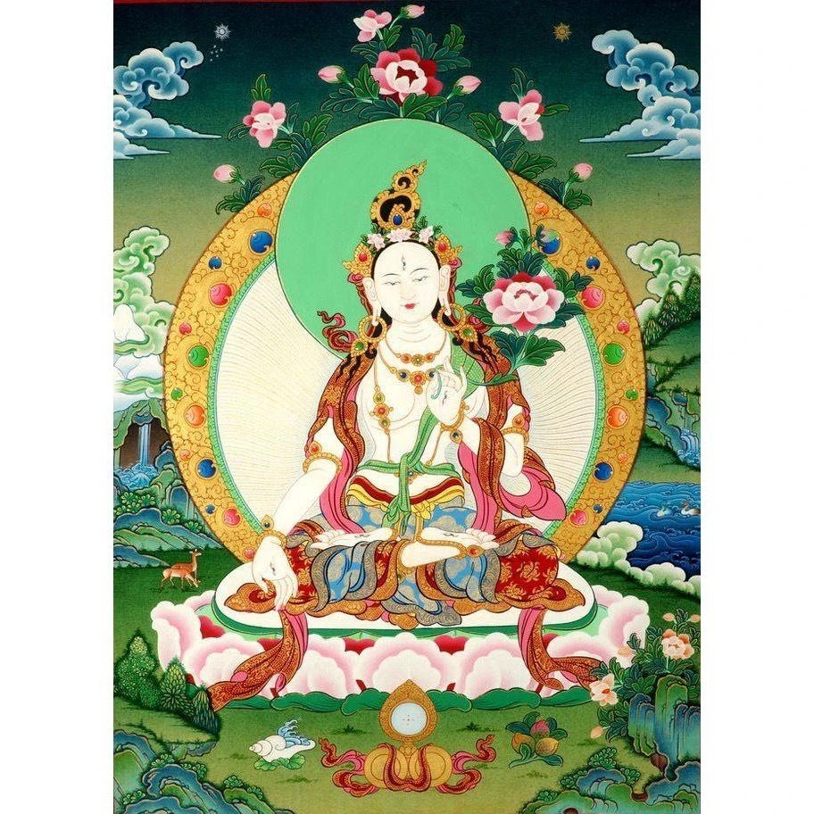【西藏楚布寺藏素香】 <二十一度母圓滿精緻硨磲禮盒>