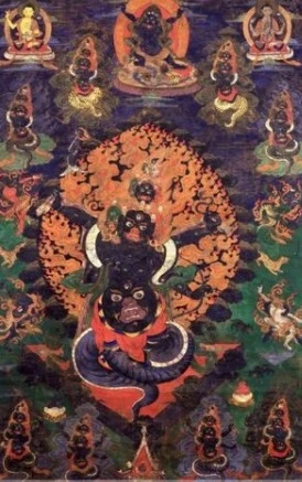 西藏【札塘寺】 <降魔薰香粉(吉祥天母.獅面母.喇呼拉三合一降魔驅邪強力除障)> (黃包 / 橘包)