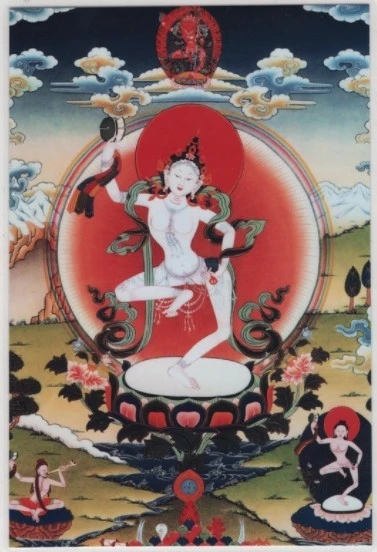 西藏拉薩【格日桑丹林寺】 藏秘香粉 (瑪吉拉尊空行智慧母施身法加持)拉薩娘熱山上的空行母寺院製作
