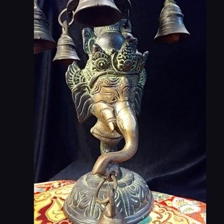 仿舊老銅象神 手工藝燭座