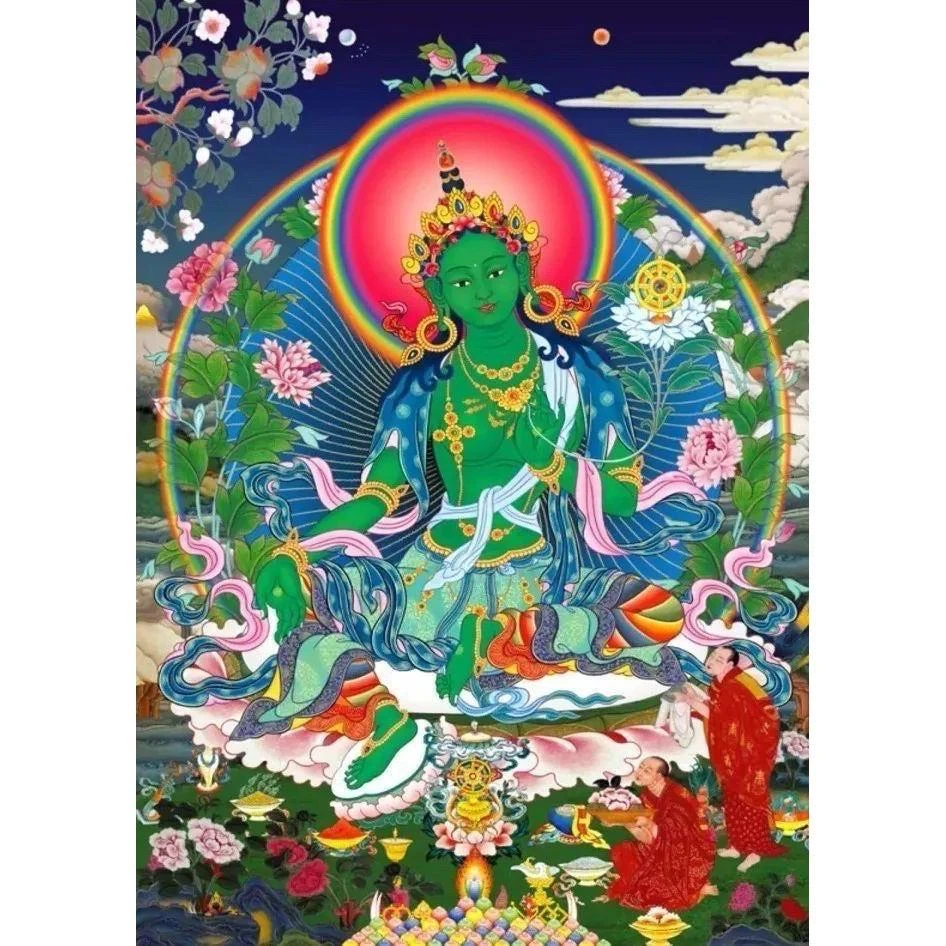 【西藏楚布寺藏素香】 <二十一度母圓滿精緻硨磲禮盒>