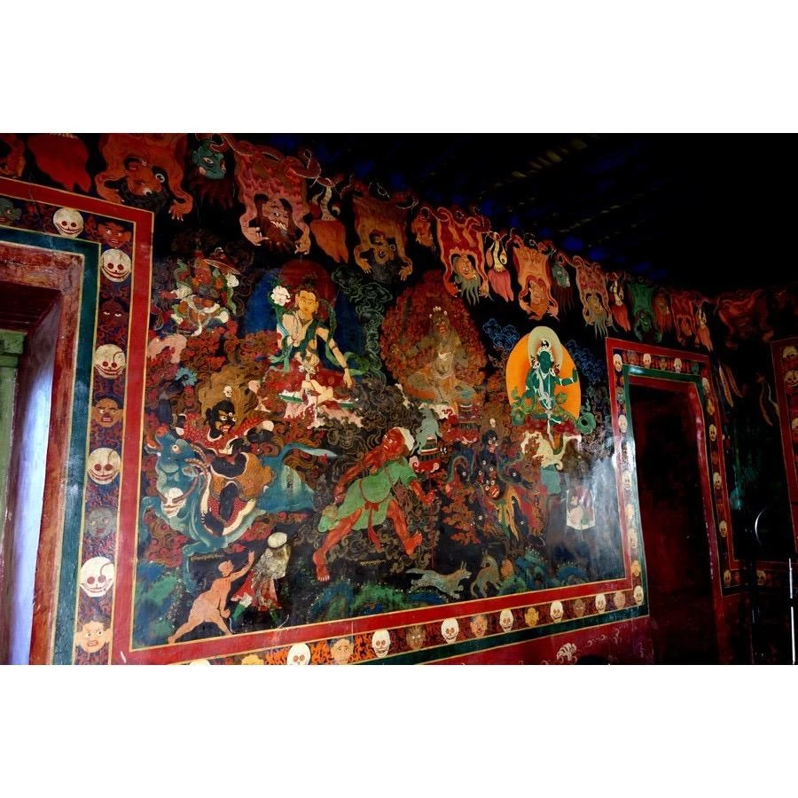 西藏【乃瓊寺(哲蚌寺屬寺) 】吉祥天母開光金剛結符 吉祥天母庇佑平安避災迅速加持(可懸大門門把車內)