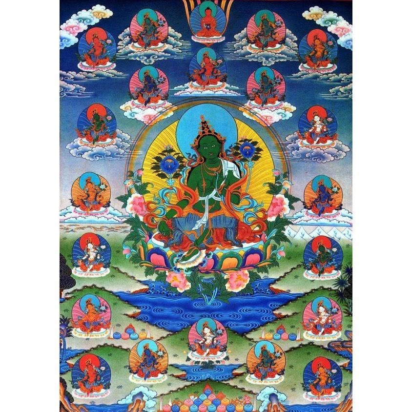【西藏楚布寺藏素香】<二十一度母如意香(短筒香)>