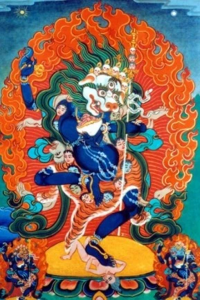 西藏【札塘寺】 <降魔薰香粉(吉祥天母.獅面母.喇呼拉三合一降魔驅邪強力除障)> (黃包 / 橘包)