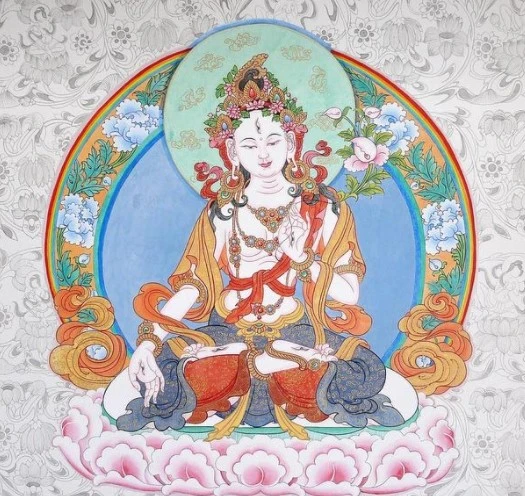 西藏拉薩【功德林寺】長壽自在九宮轉運輪牌 白度母祈願加持祥瑞飾品
