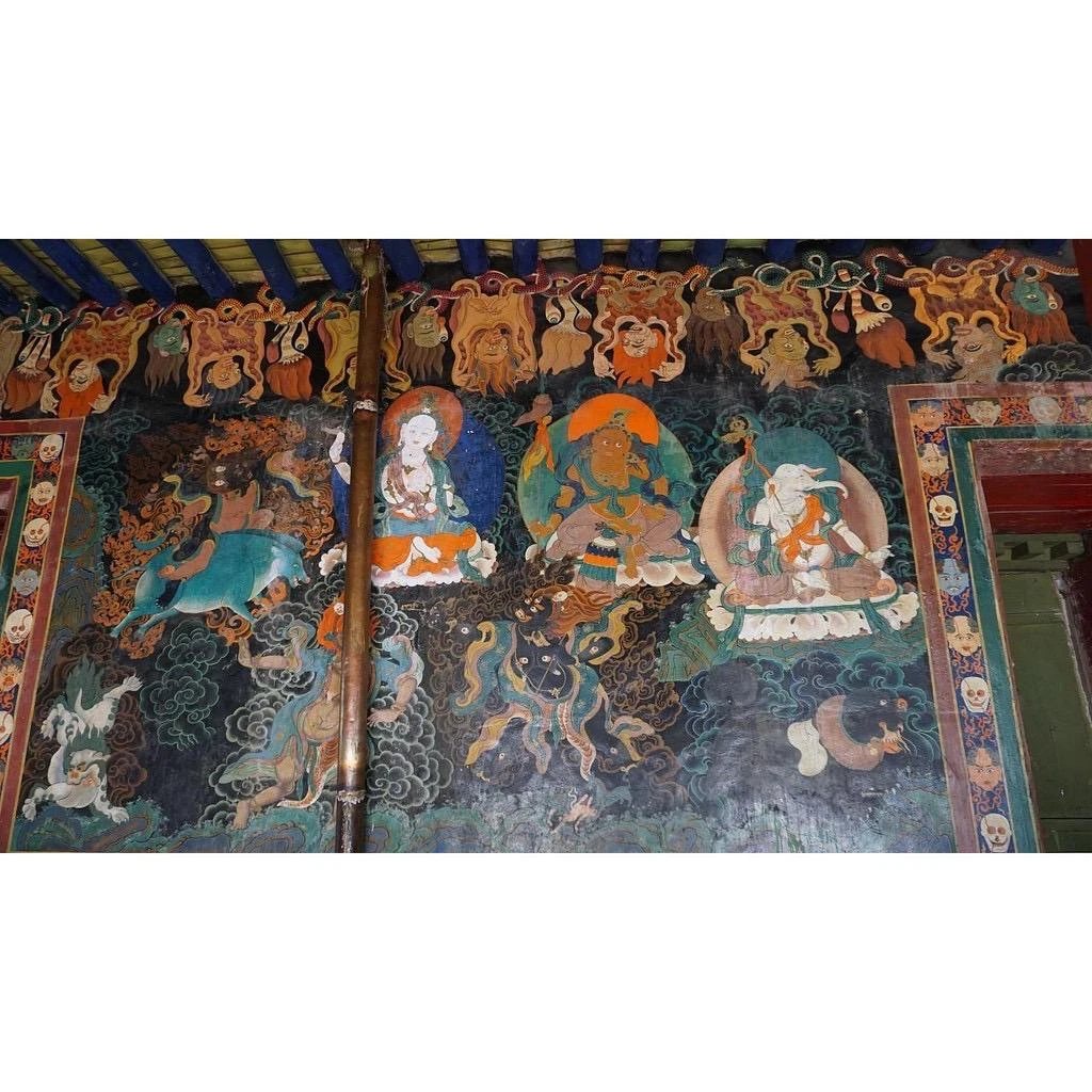 西藏【乃瓊寺(哲蚌寺屬寺) 】吉祥天母開光金剛結符 吉祥天母庇佑平安避災迅速加持(可懸大門門把車內)