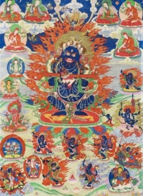 西藏【薩迦寺】薩寶千牟藏香 金剛本尊暨寶帳怙主藍盒藏香(息災解厄香)~本批款香有斷香，優惠中